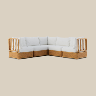 Natura Sectional - Five Seat Corner-Shape - Pearl