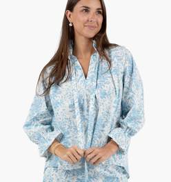 Juliette Top - Bluebird Toile