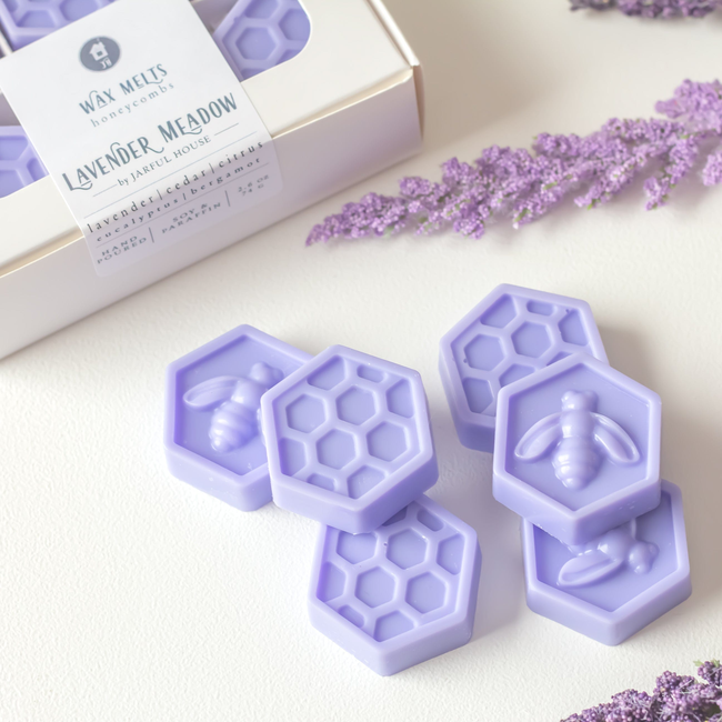 Lavender Meadow Honeycombs Wax Melts - Pack of 6-gallery-28798772609094
