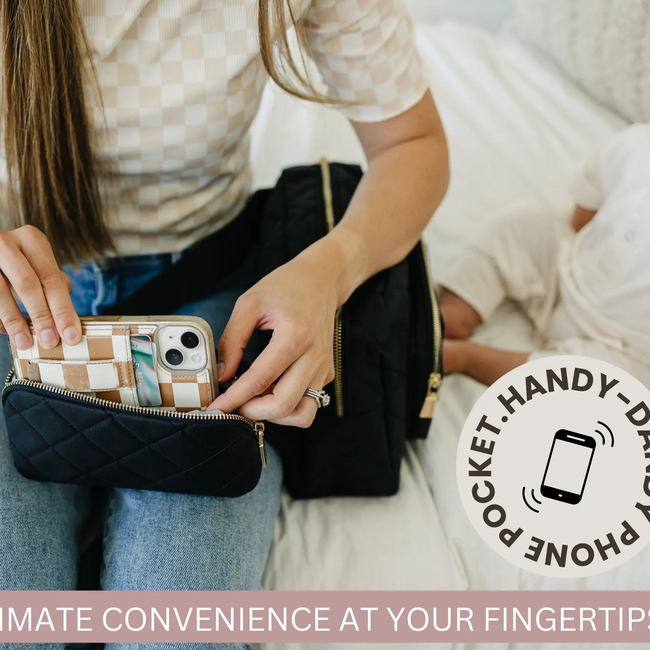 The Jetsetter Mini Diaper Bag - Black-gallery-40925261267093