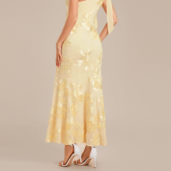 Flowing Ribbon Mesh Mermaid Formal Dress-gallery-33560057806922