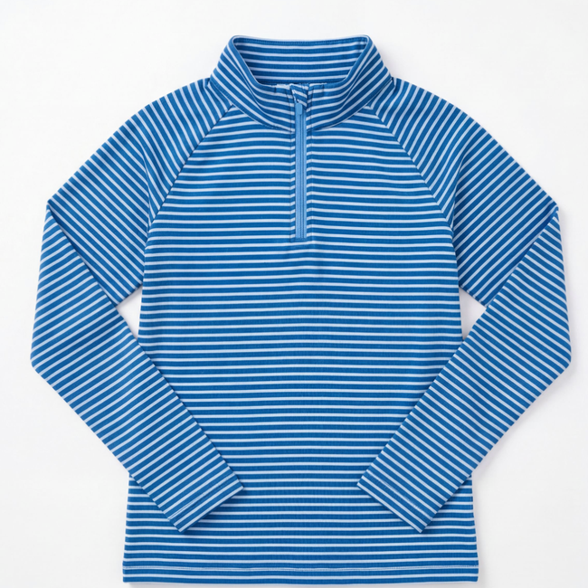 Juli Littles Striped 1/4 Zip-gallery-68311980605521