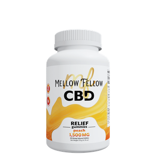 Relief CBD Gummies - 1500mg - Peach