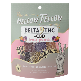 Delta 9 THC M-Fusions Fruit Punch Gummies 20ct 400mg