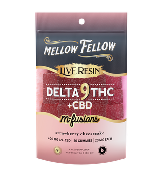 Delta 9 Live Resin Edibles 400mg - Strawberry Cheesecake