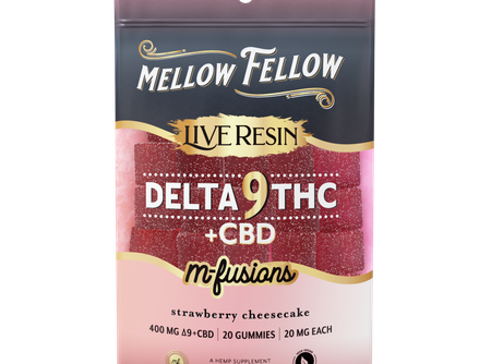 Delta 9 Live Resin Edibles 400mg - Strawberry Cheesecake