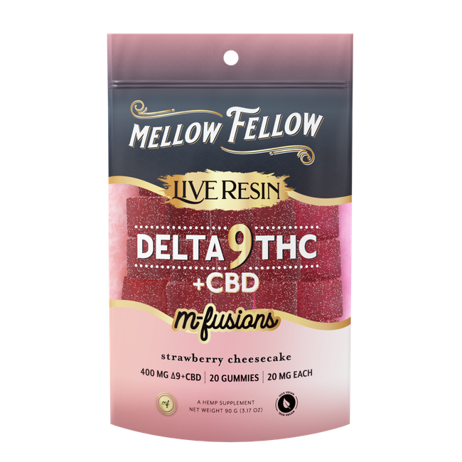 Delta 9 Live Resin Edibles 400mg - Strawberry Cheesecake-gallery-36335891218638
