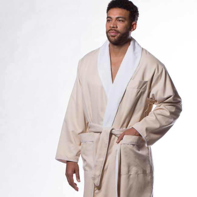 Luxury Microfiber Lined Robe Nude-gallery-46194682822915