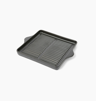 Indoor/Outdoor Ceramic Stoneware Grill Pan