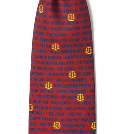 Legal Latin Tie -  Red Silk