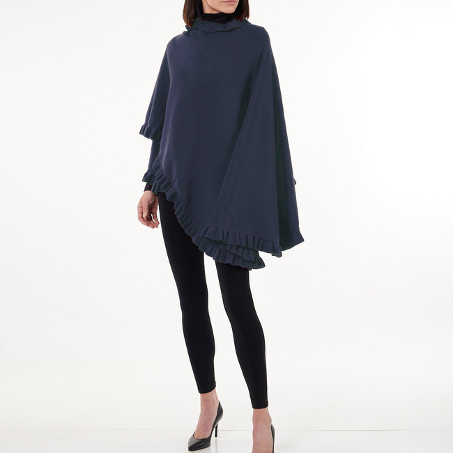 Volant Knitted Cashmere Cape-gallery-44258745385240