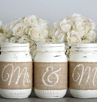 Rustic Wedding Table Decor,Rustic Bridal & Engagement Gift
