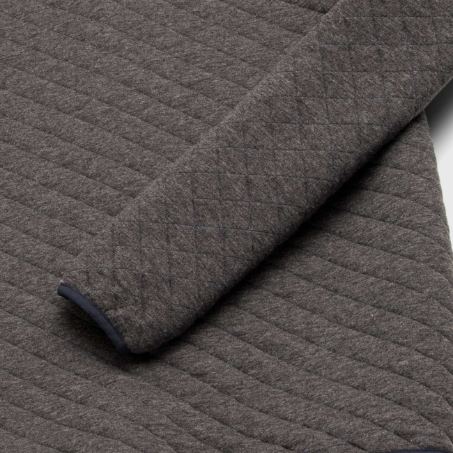 Ken Quilted Button Mock – Charcoal Heather-gallery-44025292423426