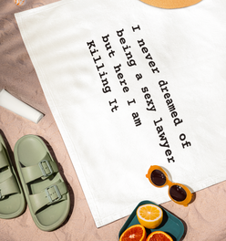 Sexy Lawyer Beach Towel