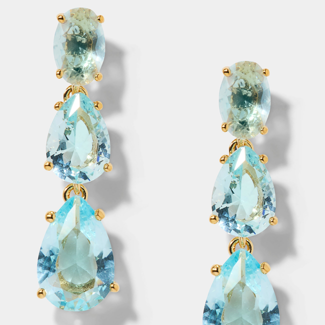NATURAL BEAUTY AQUA SHORT DROP EARRING-gallery-46884312121603