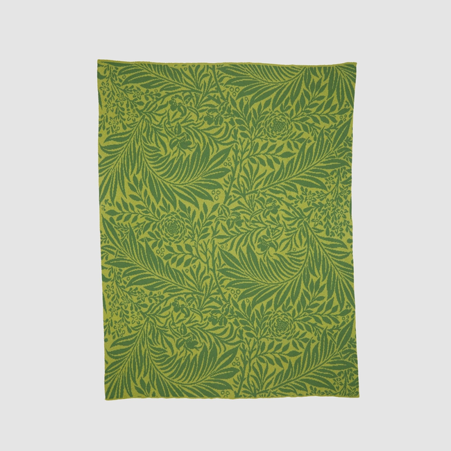 Larkspur Throw Blanket by William Morris-gallery-46682912817443