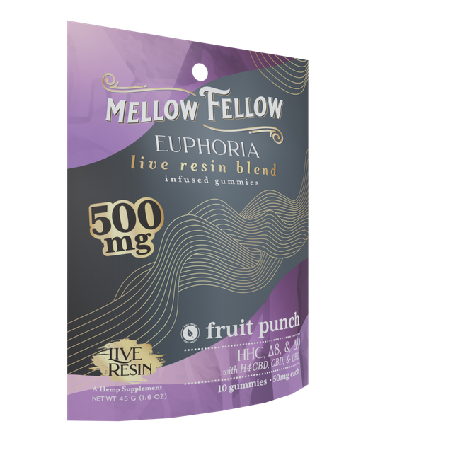 Euphoria Blend Live Resin M-Fusions Edibles Fruit Punch 500mg-gallery-36335897903310