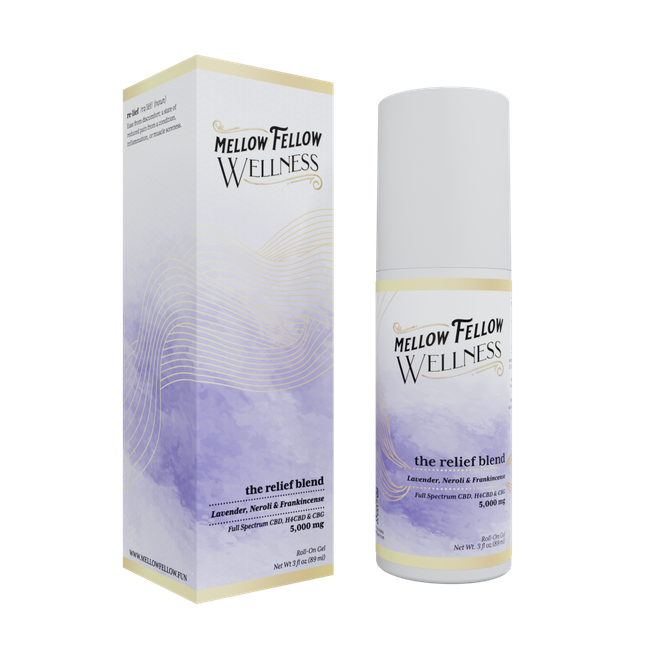 Wellness Roll On Gel - The Relief Blend - Lavender, Neroli + Frankincense - 5000mg-gallery-36335921332430