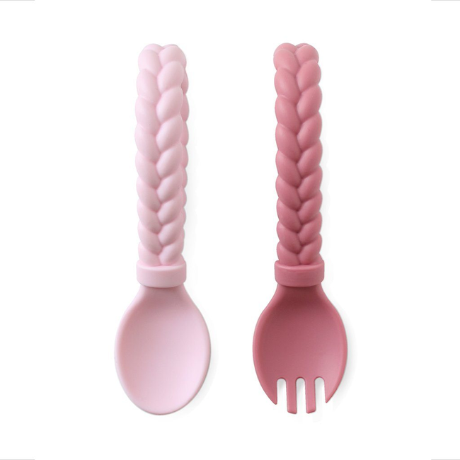 Sweetie Spoons™ - Silicone Baby Fork + Spoon Set-gallery-13772712738931
