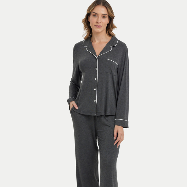 Long Sleeve Bamboo Pajama Set-gallery-41445331599600