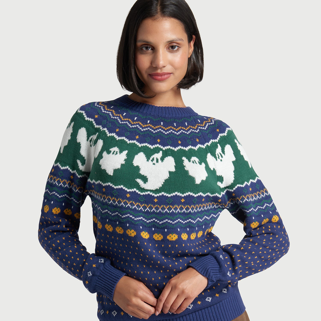 Happy Hauntings Fair Isle Sweater-gallery-37010567430315