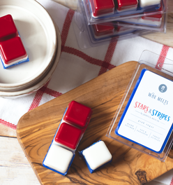 Stars & Stripes Wax Melts - Pink Sugar Clamshell Melt Tarts