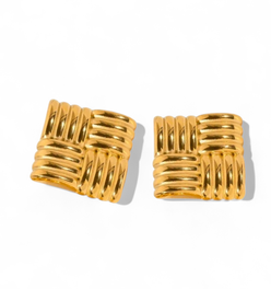 Rustic Radiance Stud Earrings