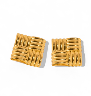 Rustic Radiance Stud Earrings