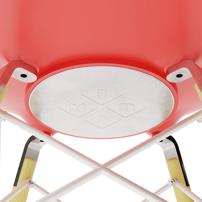 Red Orange MicroShell Chair™-gallery-47792330146078