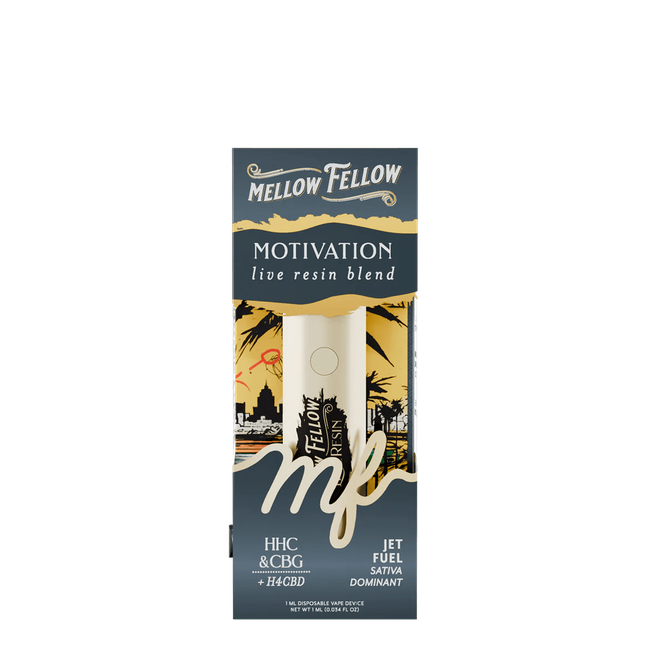 Motivation Blend - Live Resin 1ml Disposable Vape - Jet Fuel (Sativa Dominant)-gallery-37327695708366
