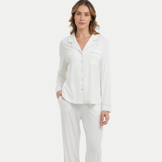 Long Sleeve Bamboo Pajama Set-gallery-41445329633520