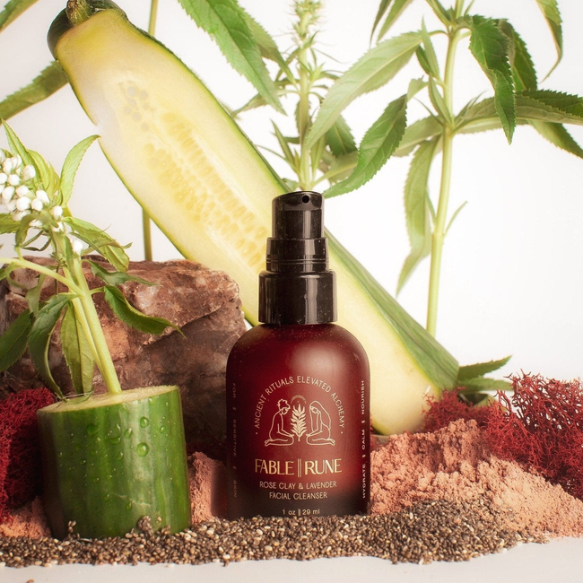 ROSE CLAY & LAVENDER FACE CLEANSER-gallery-39236776132770
