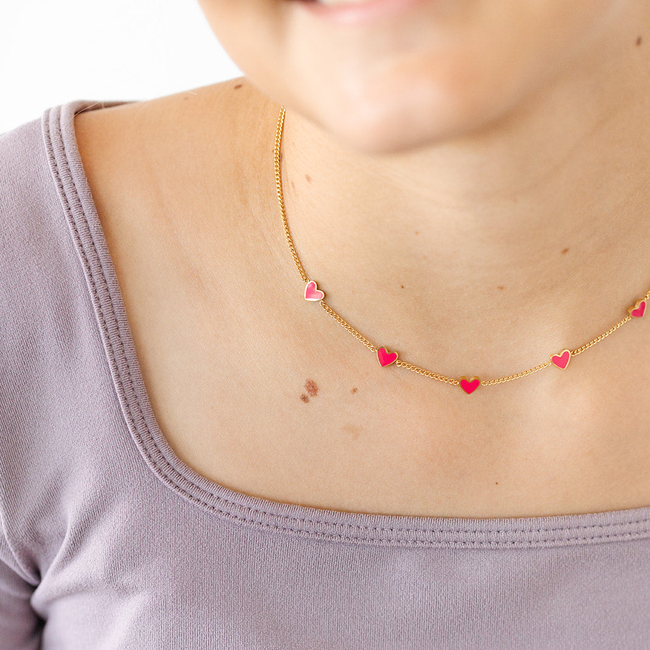 Neon Heart Necklace-gallery-36452444373166