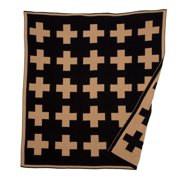 Sale Swiss Cross Reversible Throw Blanket-gallery-43965873783075