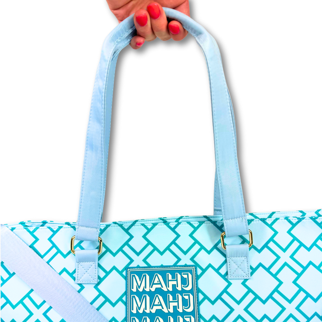 MAHJONG TOTE BAG | Wide with Zipper Closure-gallery-44717438665015