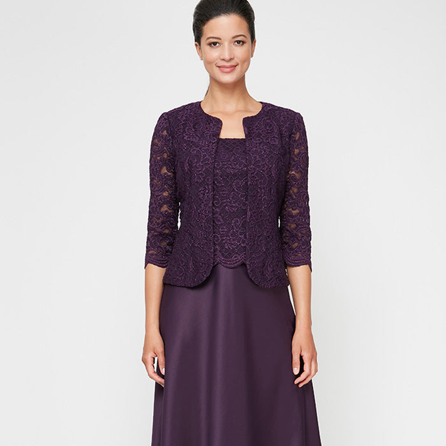 Bethany Glitter Lace Jacket Dress-gallery-42510724399360