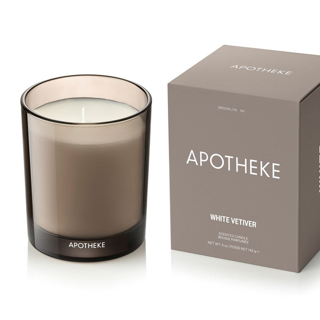 White Vetiver Petite Candle-gallery-59797613543790