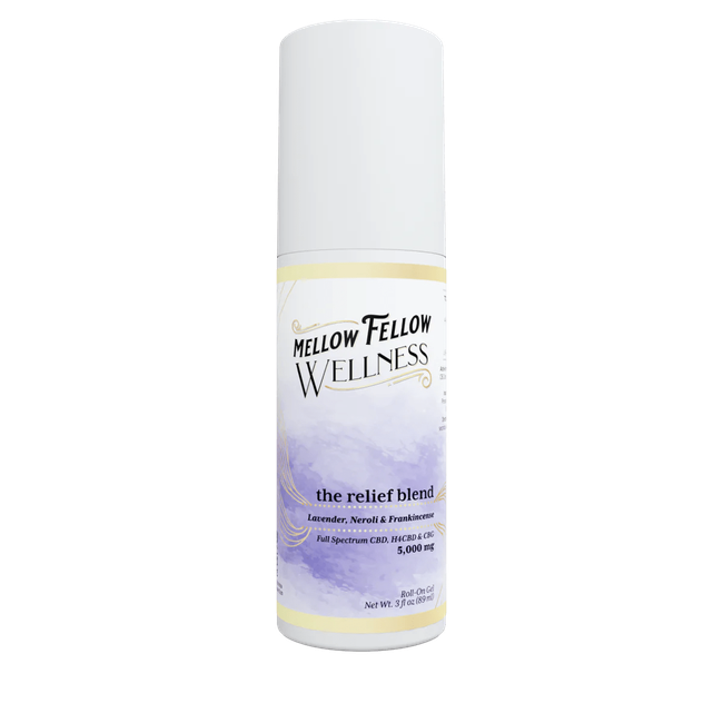 Wellness Roll On Gel - The Relief Blend - Lavender, Neroli + Frankincense - 5000mg-gallery-37327676670158