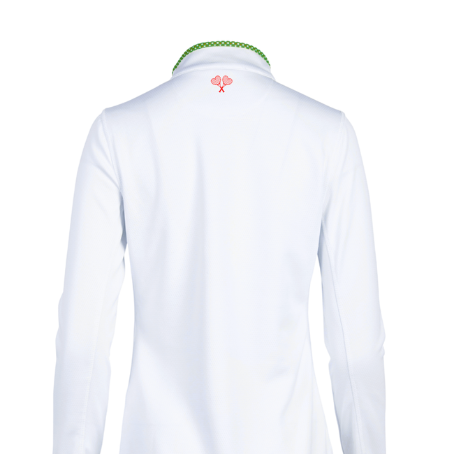 Love All Tennis Women's Tracy 1/4 Zip Jacket Resort Gingham-gallery-68107086331985