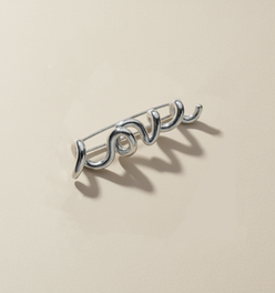 Love Brooch - Sterling Silver