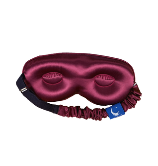 Sia Silk® Sleep Mask with extra deep eye cups for long lashes - Merlot