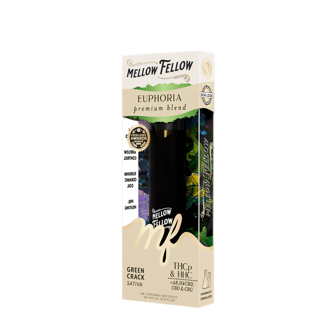 Euphoria Blend 2ml Disposable Vape - Green Crack (Sativa)-gallery-37327699673294