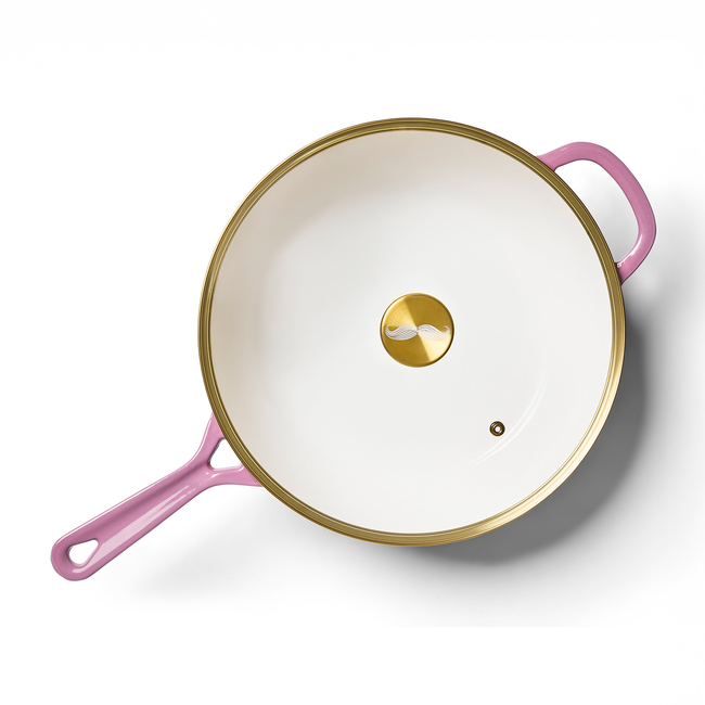 Chef Joe Sasto's Exclusive Enameled Cast Iron Chef's Pan | 6.2QT/5.9L-gallery-54348788564340