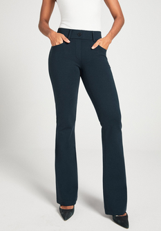 7-Pocket Dress Pant Yoga Pant | Bootcut (Navy)