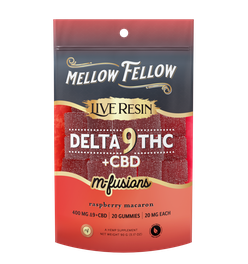Delta 9 Live Resin Edibles 400mg - Raspberry Macaron