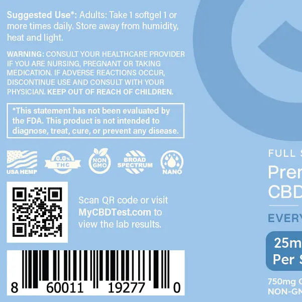 Elevate Formula CBD & THC Softgels - 25mg-gallery-58303178047797