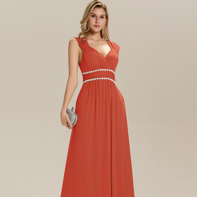 ever ZELINA|Backless Chiffon Sleeveless Bridesmaid Dress-gallery-33633355694154