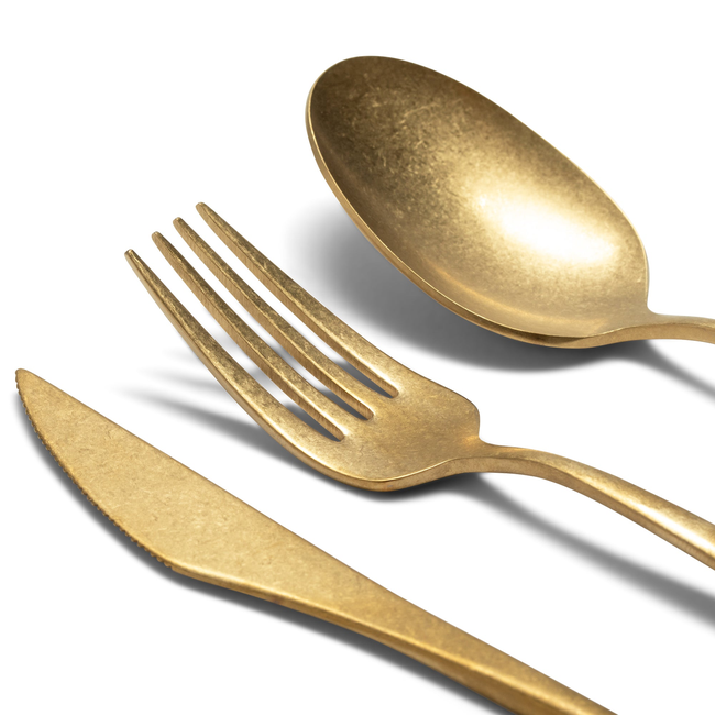Vintage Stainless Steel Flatware Set (20-Piece Set, 4 Place Settings)-gallery-53882551927156