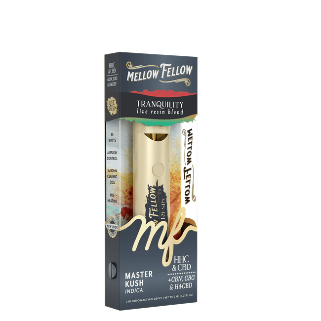 Tranquility Blend 2ml Live Resin Disposable Vape - Master Kush (Indica)-gallery-37327724544206