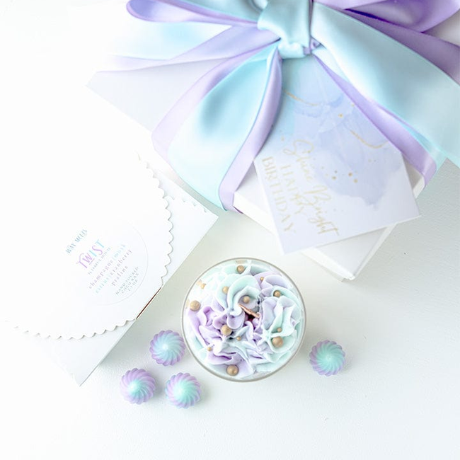 Shine Bright 9 oz Birthday Dessert Candle-gallery-35265873248326